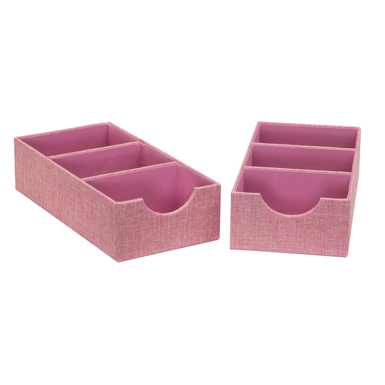 Household Essentials 3-Compartment Drawer Organizers, 2ct.